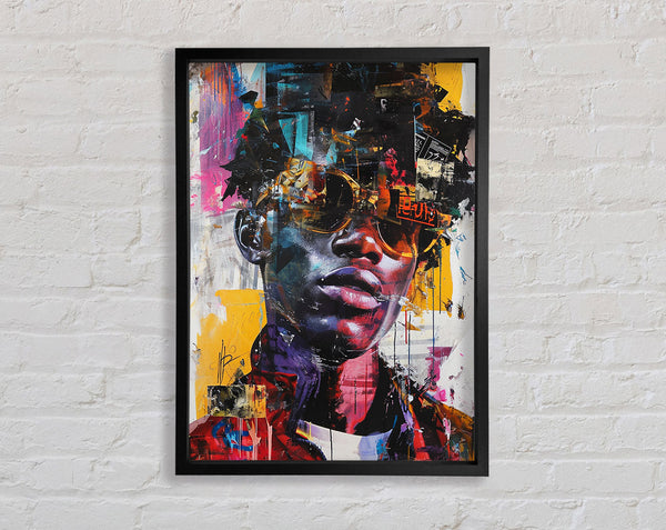 Fashion Glasses Framed Print