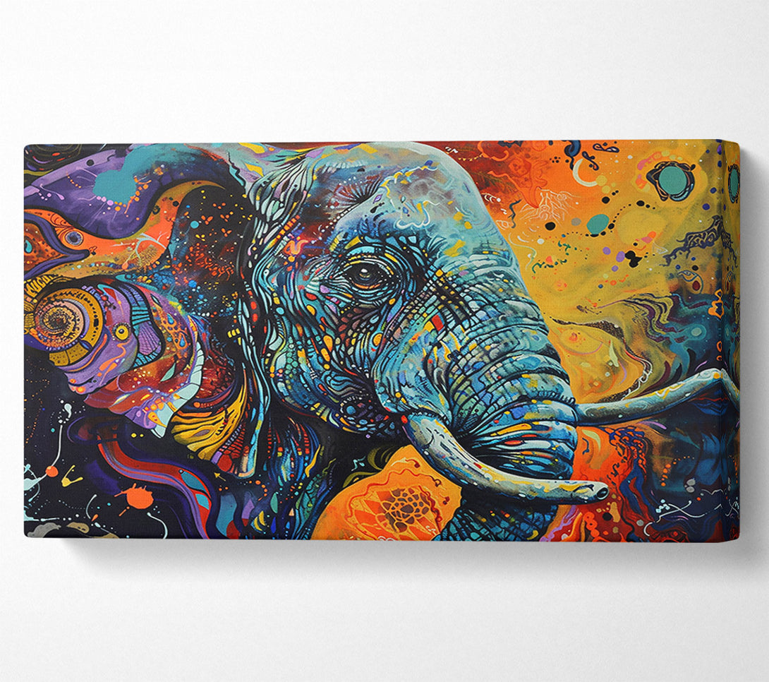 A Canvas Print of Azure Elephant Dream Canvas Wall Art