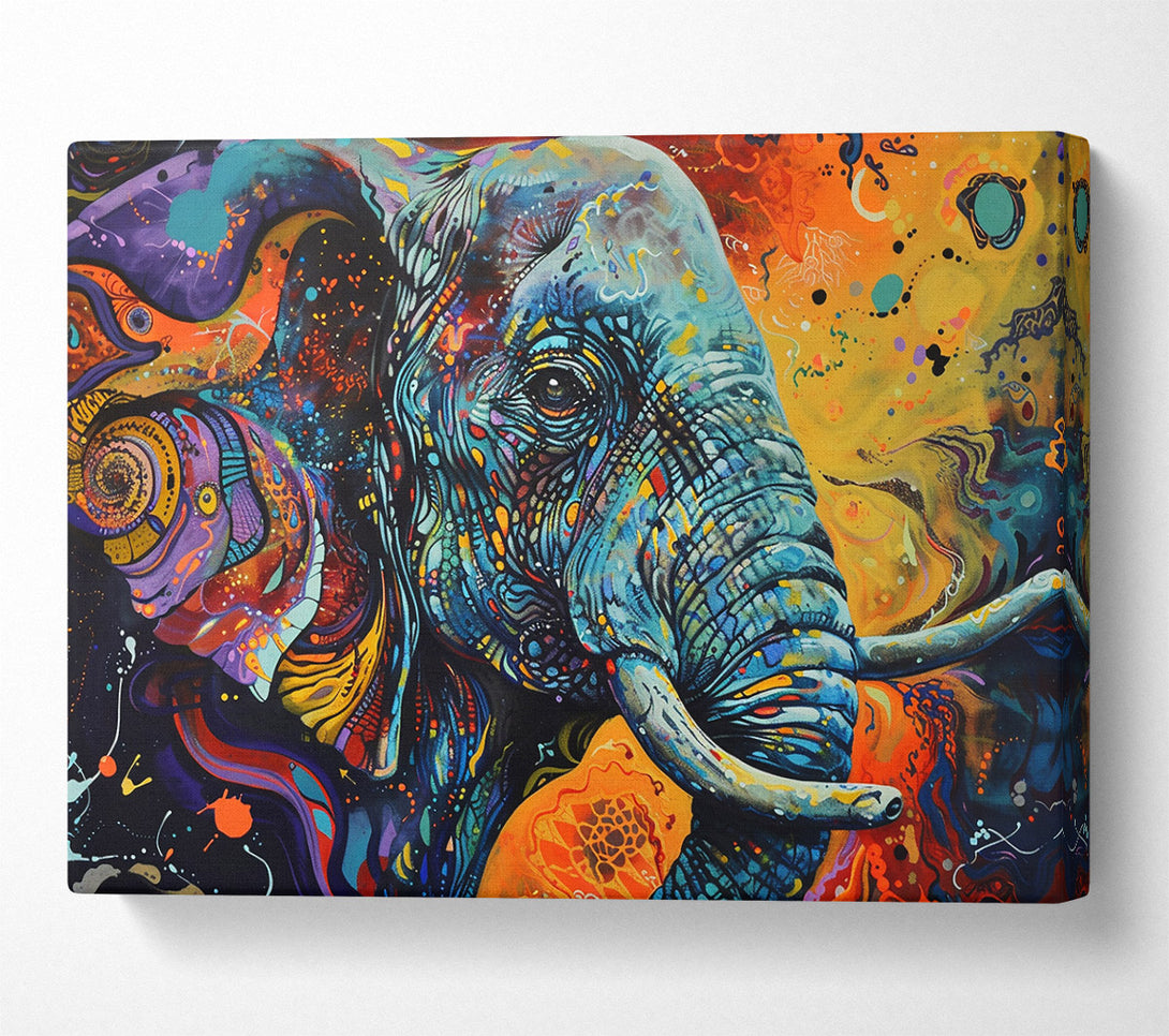  A Canvas Print of Azure Elephant Dream Canvas Wall Art