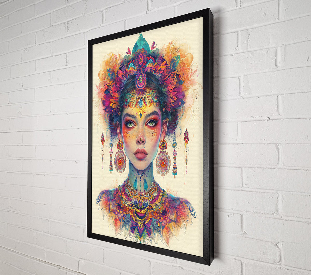  A Canvas Print of Golden Adorned Beauty Canvas Print