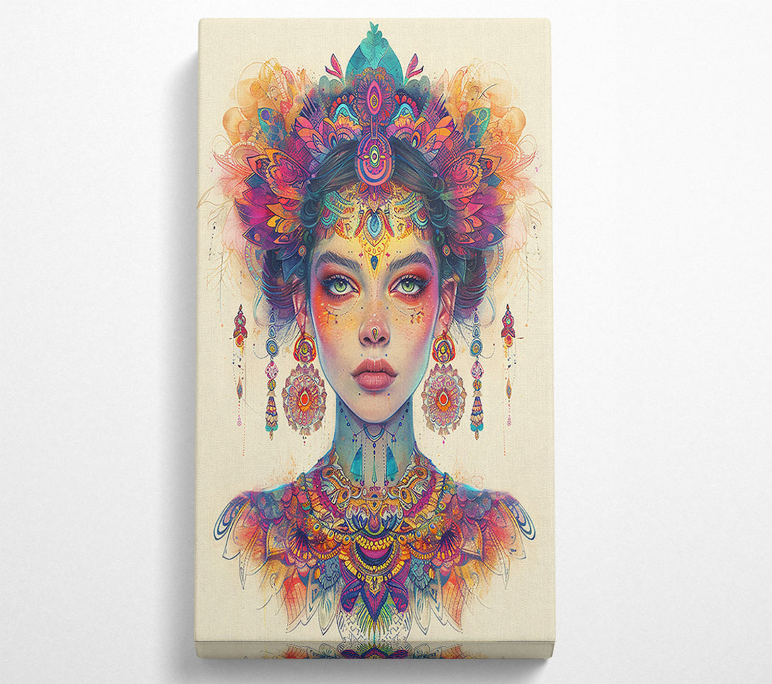  A Canvas Print of Golden Adorned Beauty Canvas Print