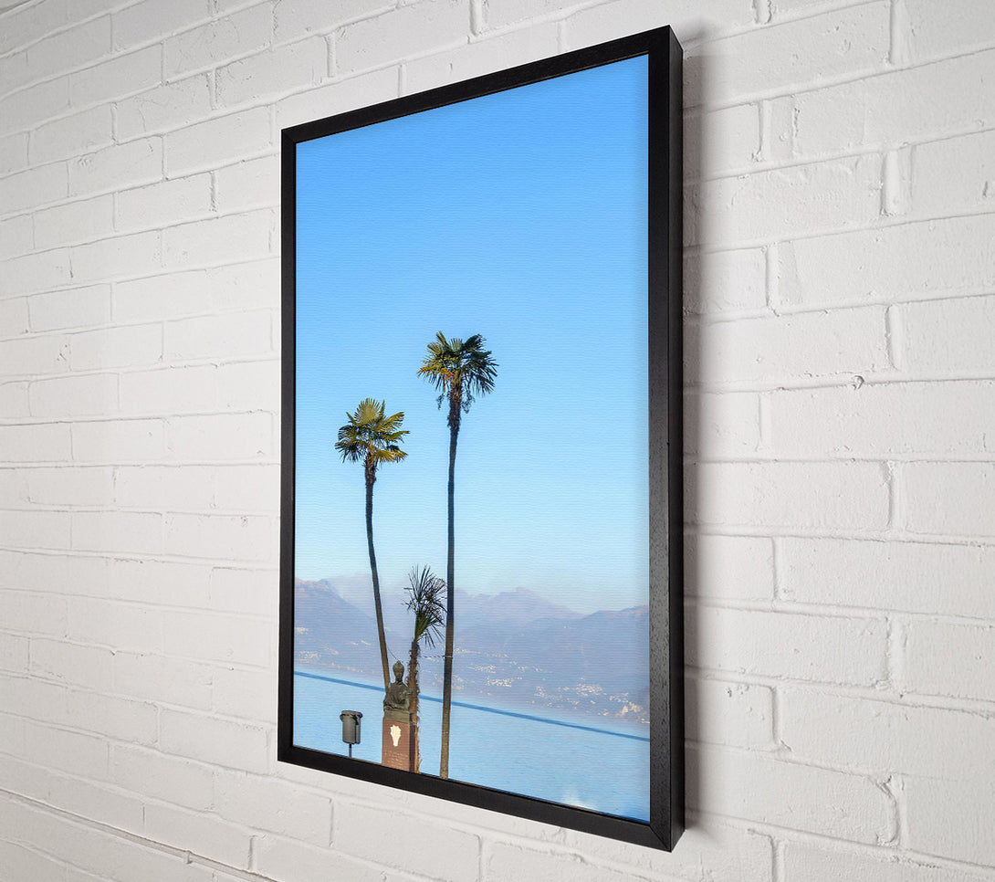  A Canvas Print of Azure Palm Oasis Canvas Print