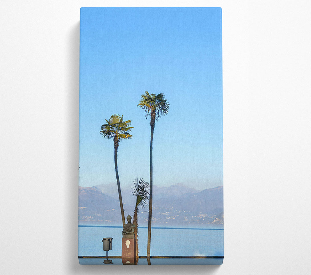  A Canvas Print of Azure Palm Oasis Canvas Print