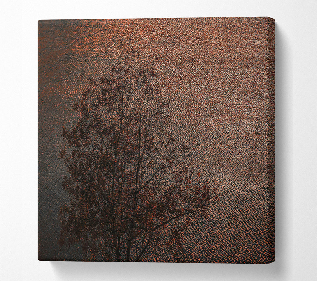  A Canvas Print of Copper Water Reflections Canvas Print