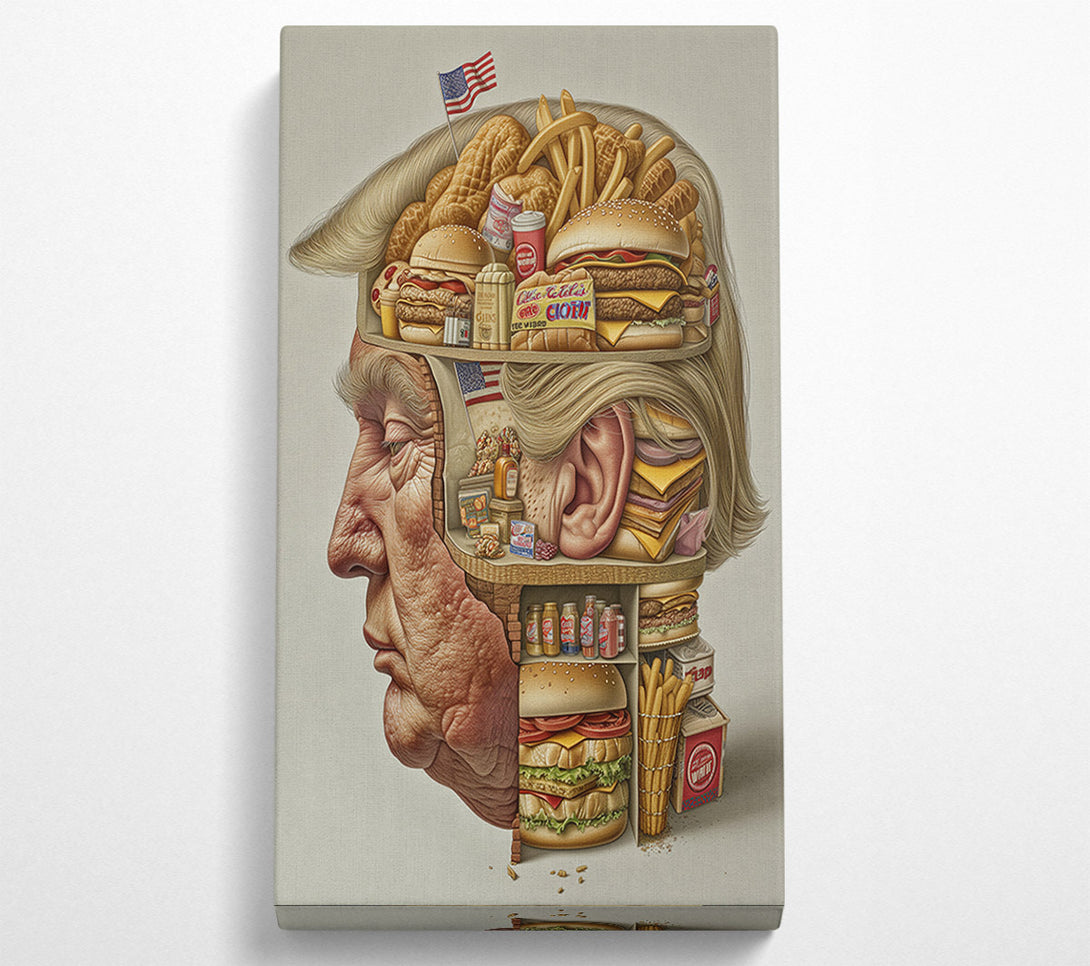  A Canvas Print of Fast Food Trump Canvas Wall Art