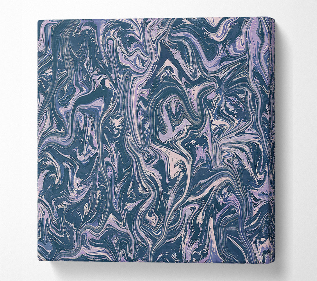  A Canvas Print of Indigo Swirlscapes Canvas Wall Art