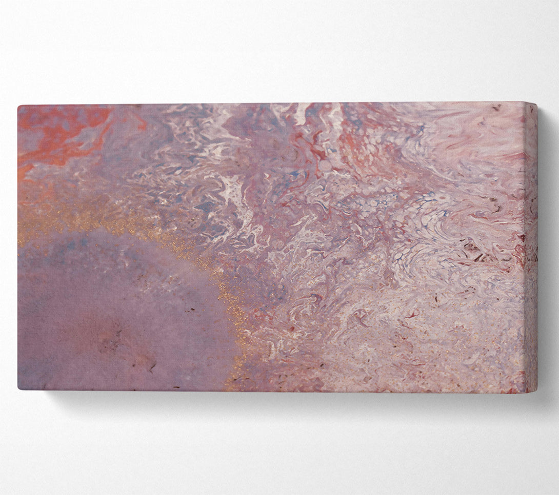  A Canvas Print of Lavender Swirls And Gold Canvas Wall Art