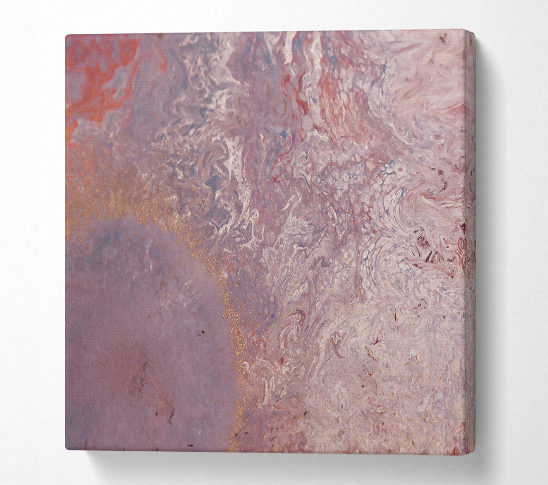  A Canvas Print of Lavender Swirls And Gold Canvas Wall Art