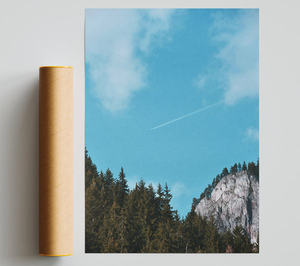 Azure Sky Pines Print