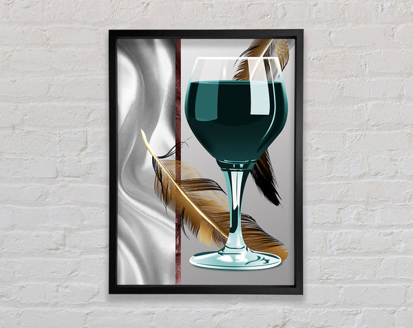 Feather Drink Framed Print