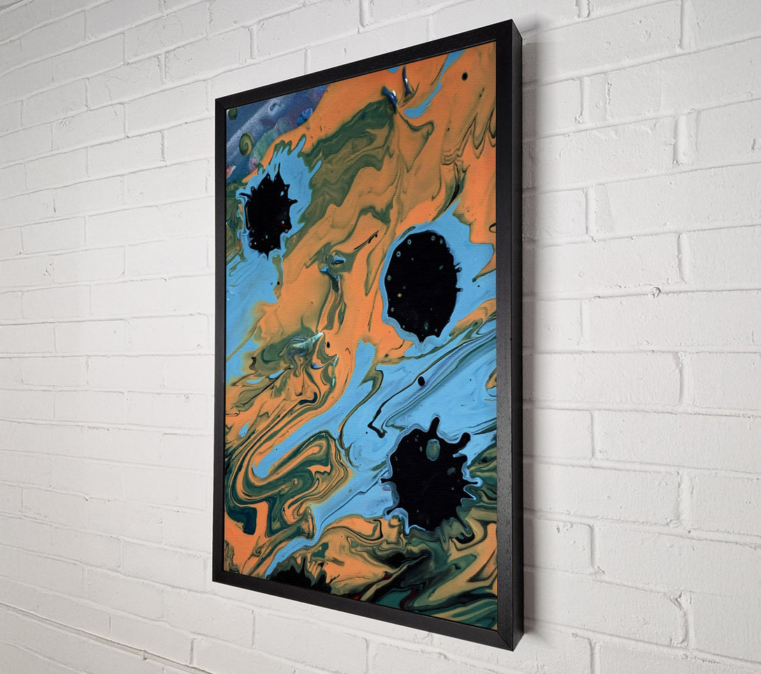  A Canvas Print of Orange Swirl Dreams Canvas Print