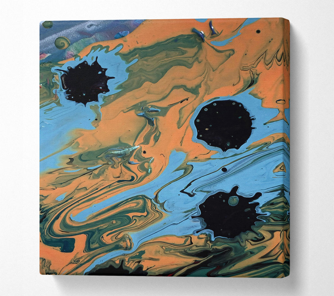  A Canvas Print of Orange Swirl Dreams Canvas Print