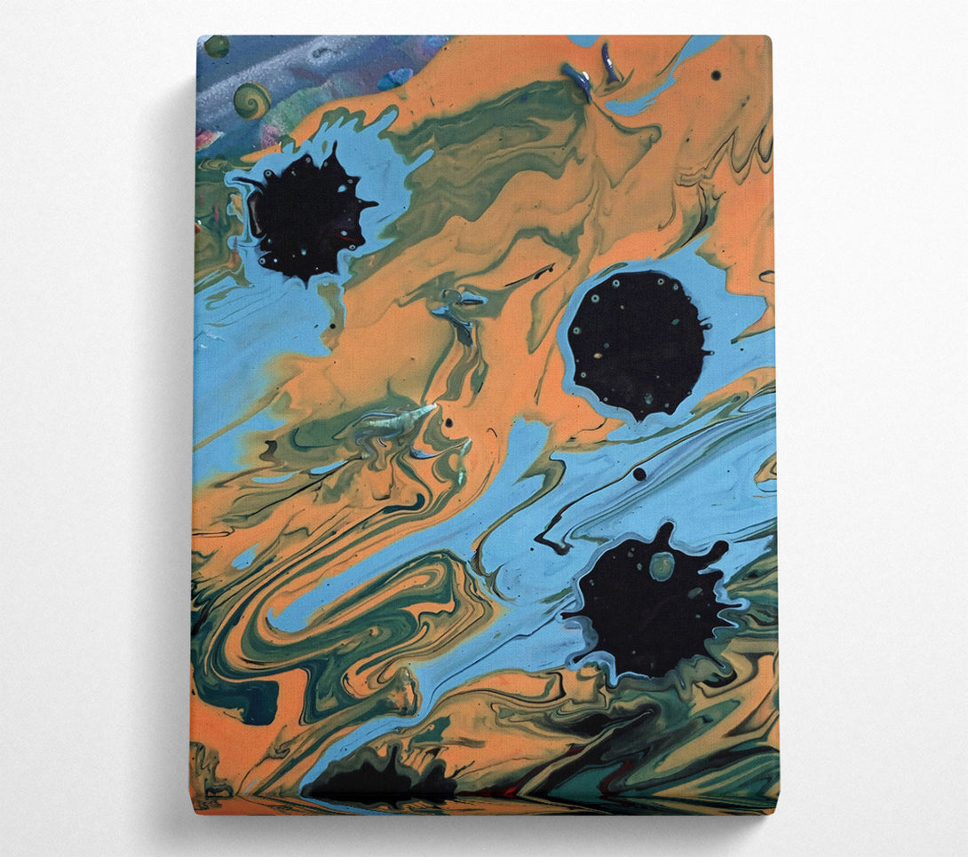  A Canvas Print of Orange Swirl Dreams Canvas Print