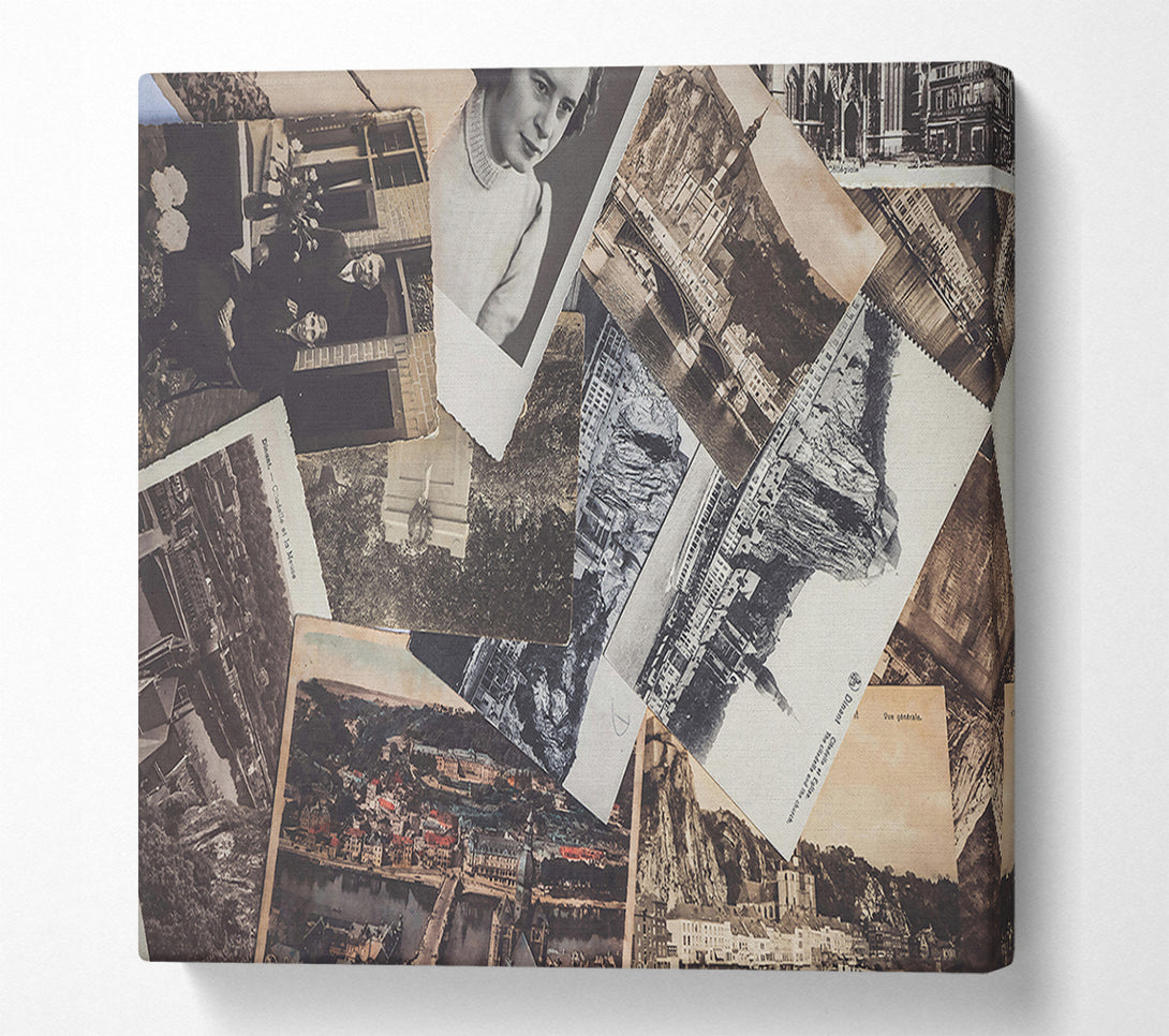  A Canvas Print of Sepia Tinted Memories Canvas Print