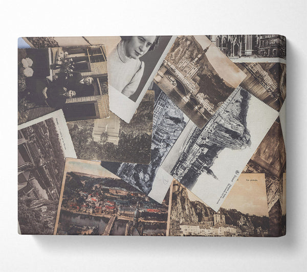  A Canvas Print of Sepia Tinted Memories Canvas Print