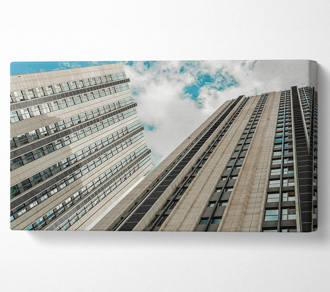  A Canvas Print of Beige Skyscraper Dreams Canvas Print