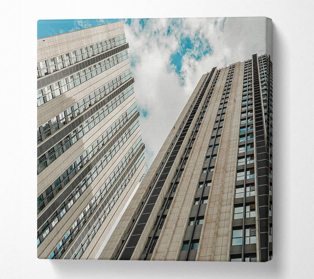  A Canvas Print of Beige Skyscraper Dreams Canvas Print