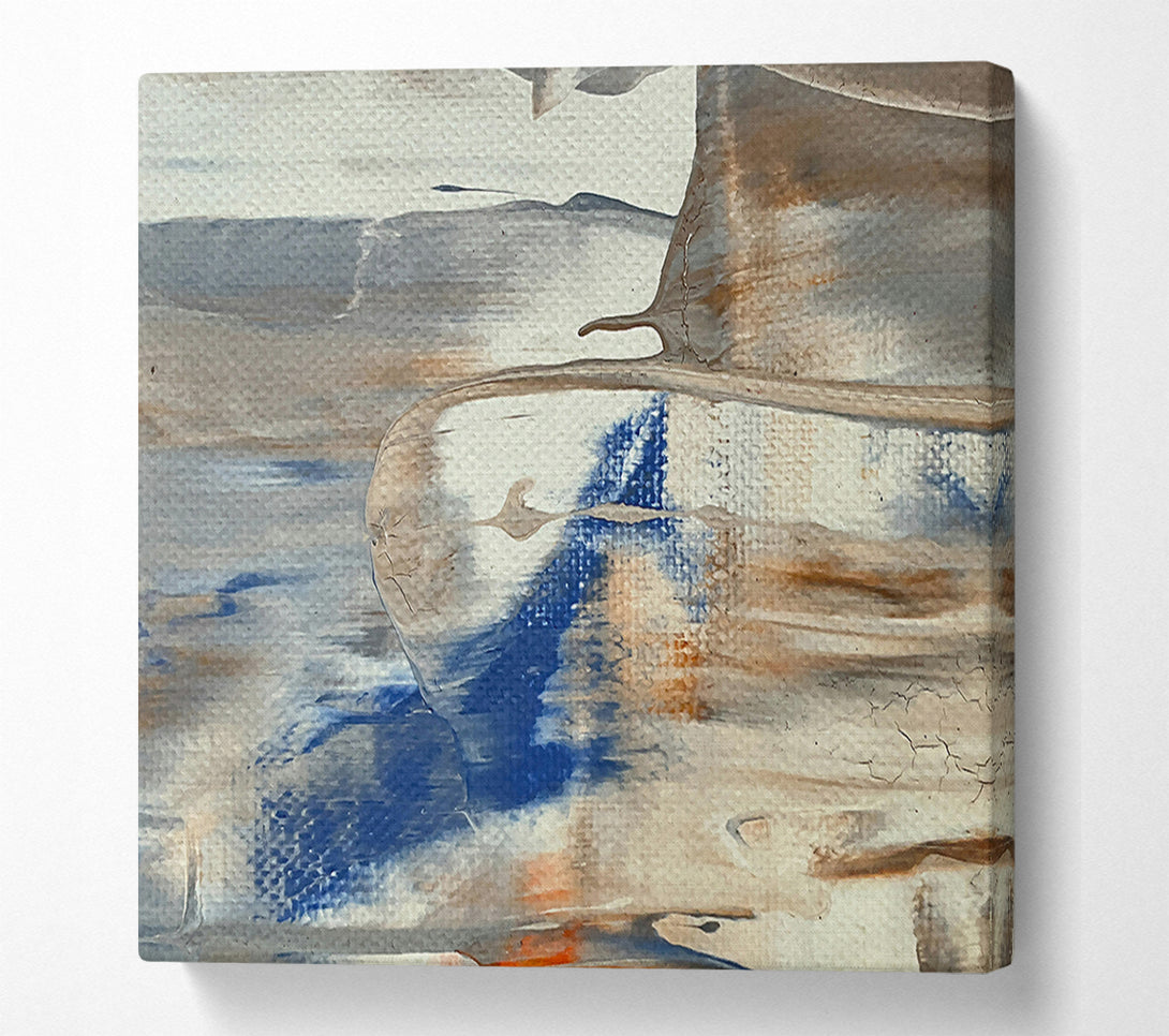  A Canvas Print of Blue Hues On Canvas Canvas Print