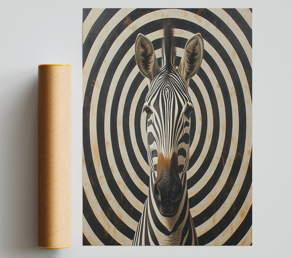 Black And White Target Print