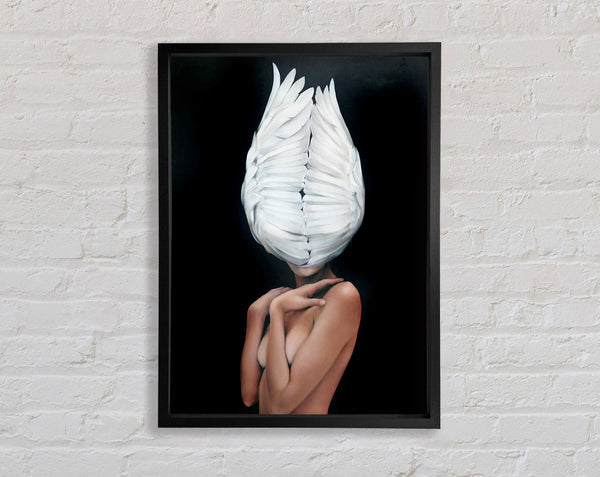 Feather Head Wing Framed Print
