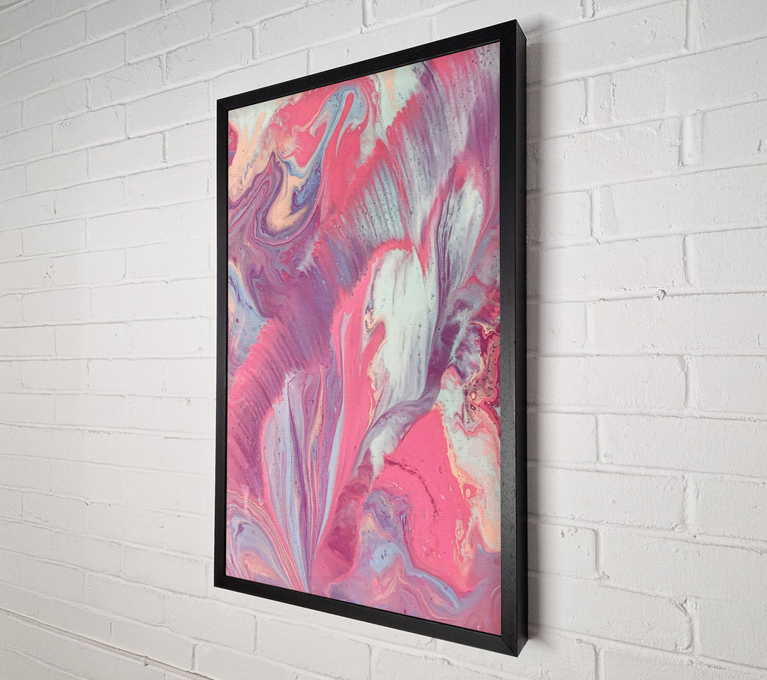  A Canvas Print of Pink Abstract Swirls Canvas Print