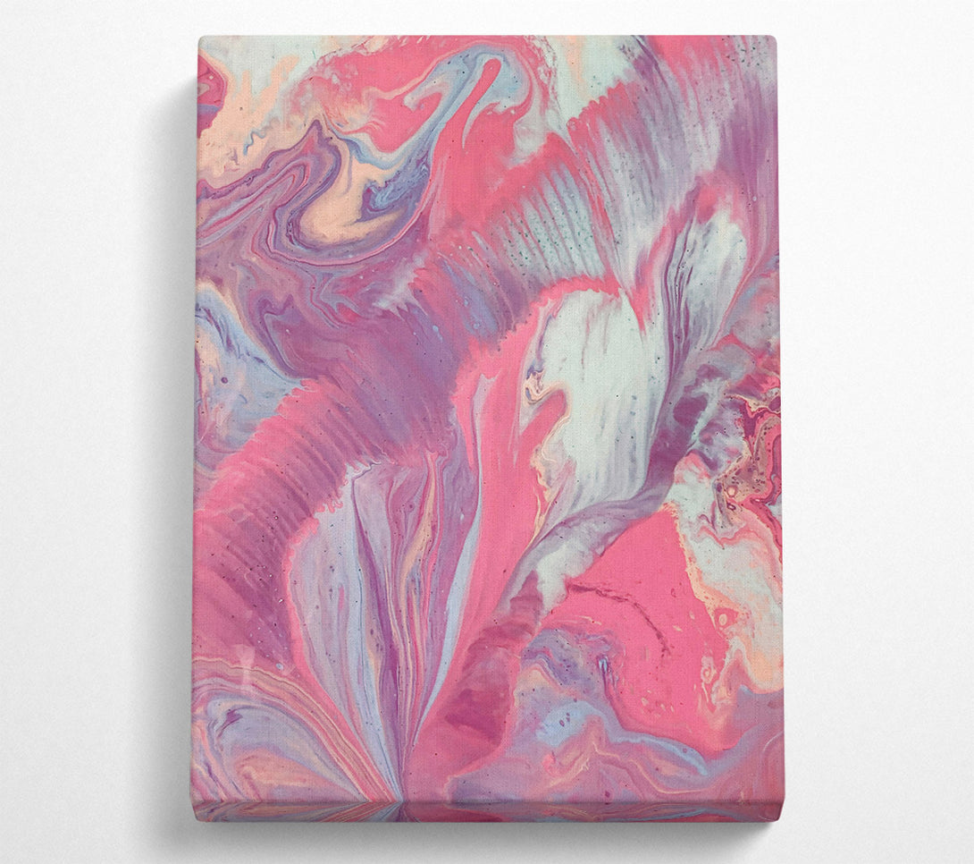  A Canvas Print of Pink Abstract Swirls Canvas Print