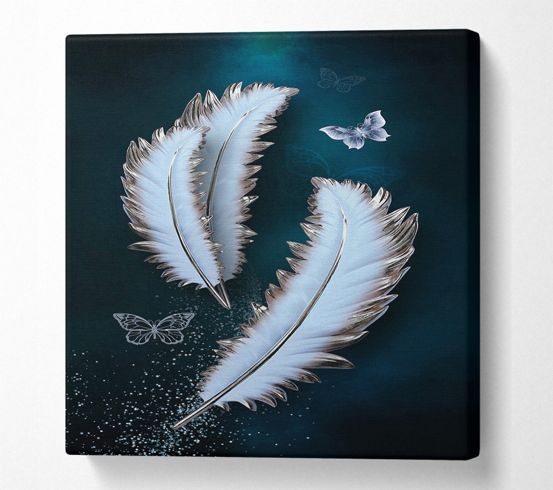  A Canvas Print of Feather Sparkle Canvas Print