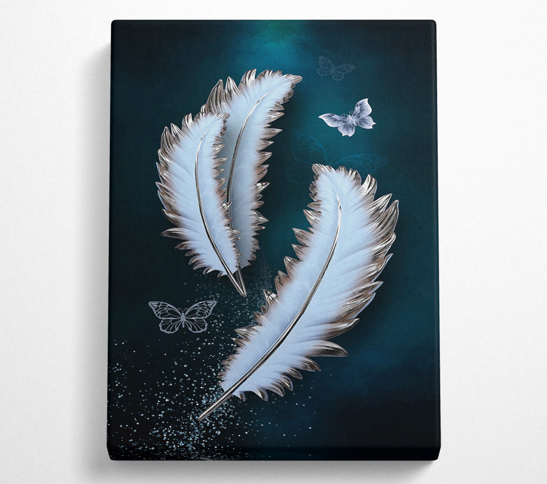  A Canvas Print of Feather Sparkle Canvas Print