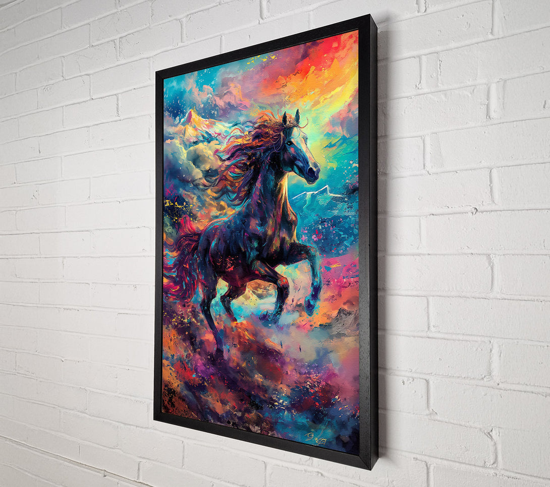  A Canvas Print of Blue Horse Ascends Canvas Print