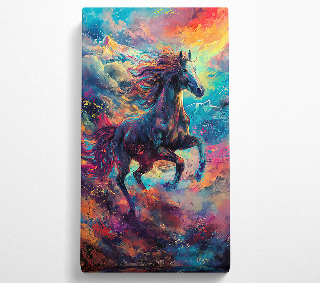  A Canvas Print of Blue Horse Ascends Canvas Print