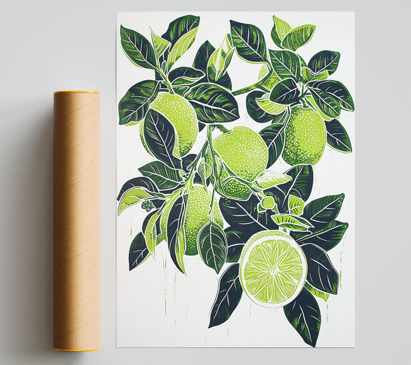 Lime Green Harvest Poster