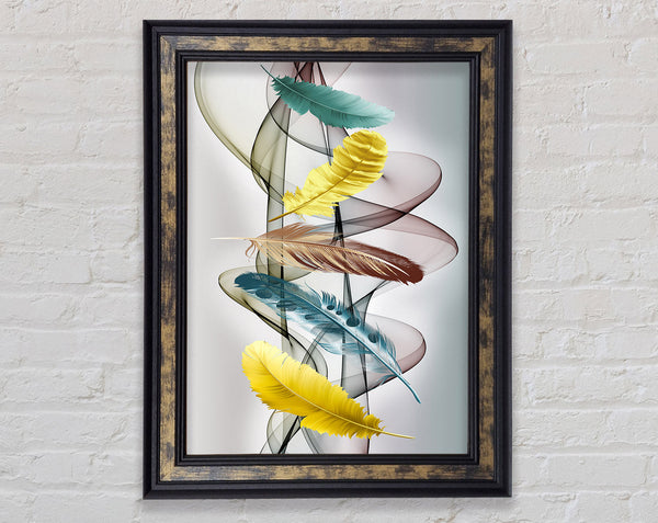 Feather Vortex Framed Print