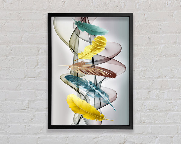 Feather Vortex Framed Print