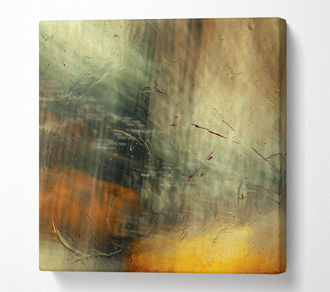  A Canvas Print of Golden Dusty Reflections Canvas Art