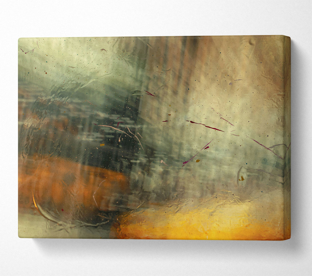  A Canvas Print of Golden Dusty Reflections Canvas Art