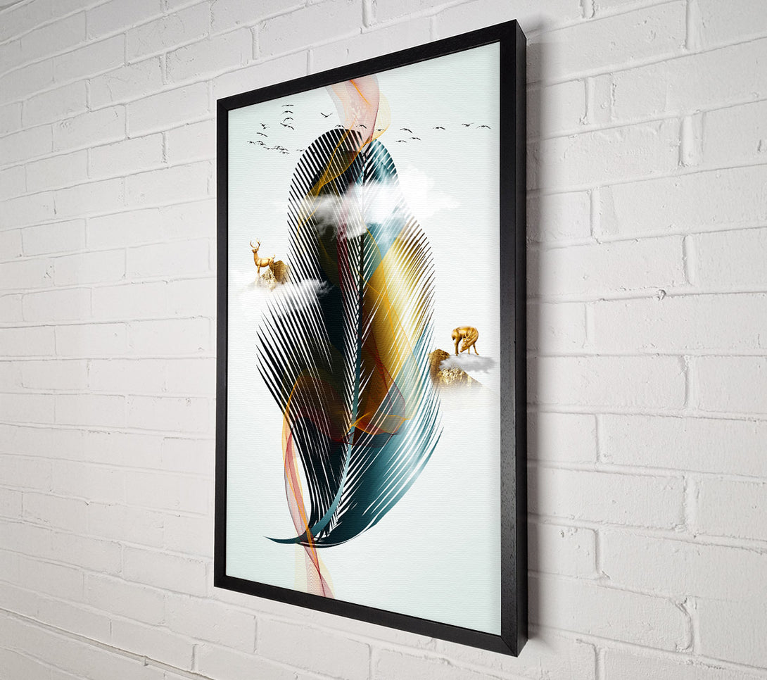  A Canvas Print of Feather Wave Canvas Print