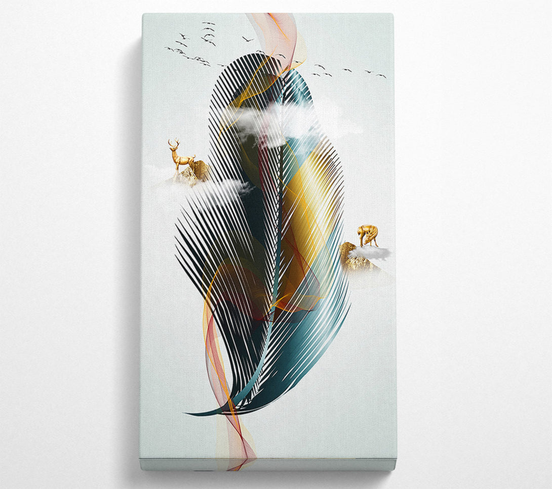  A Canvas Print of Feather Wave Canvas Print