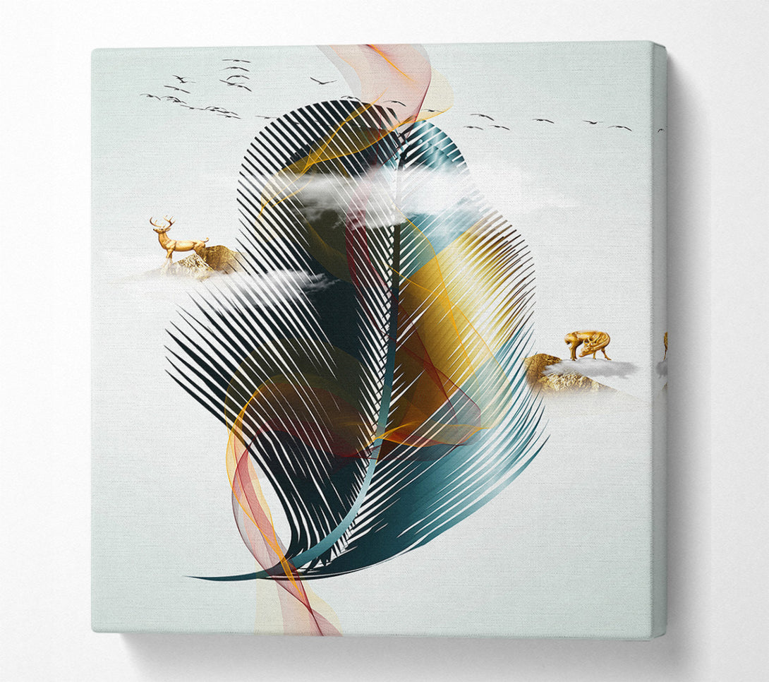 A Canvas Print of Feather Wave Canvas Print
