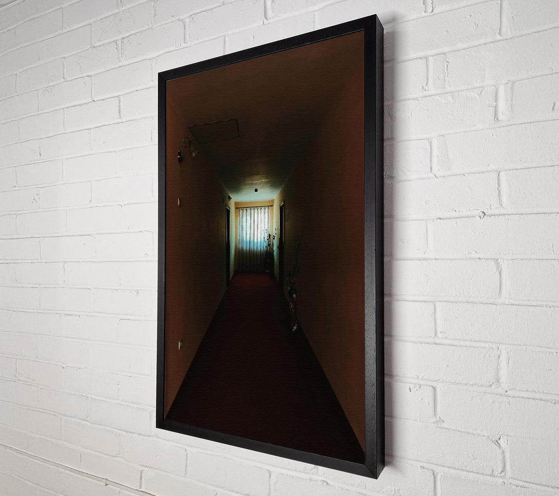  A Canvas Print of The Burgundy Corridor Canvas Wall Art
