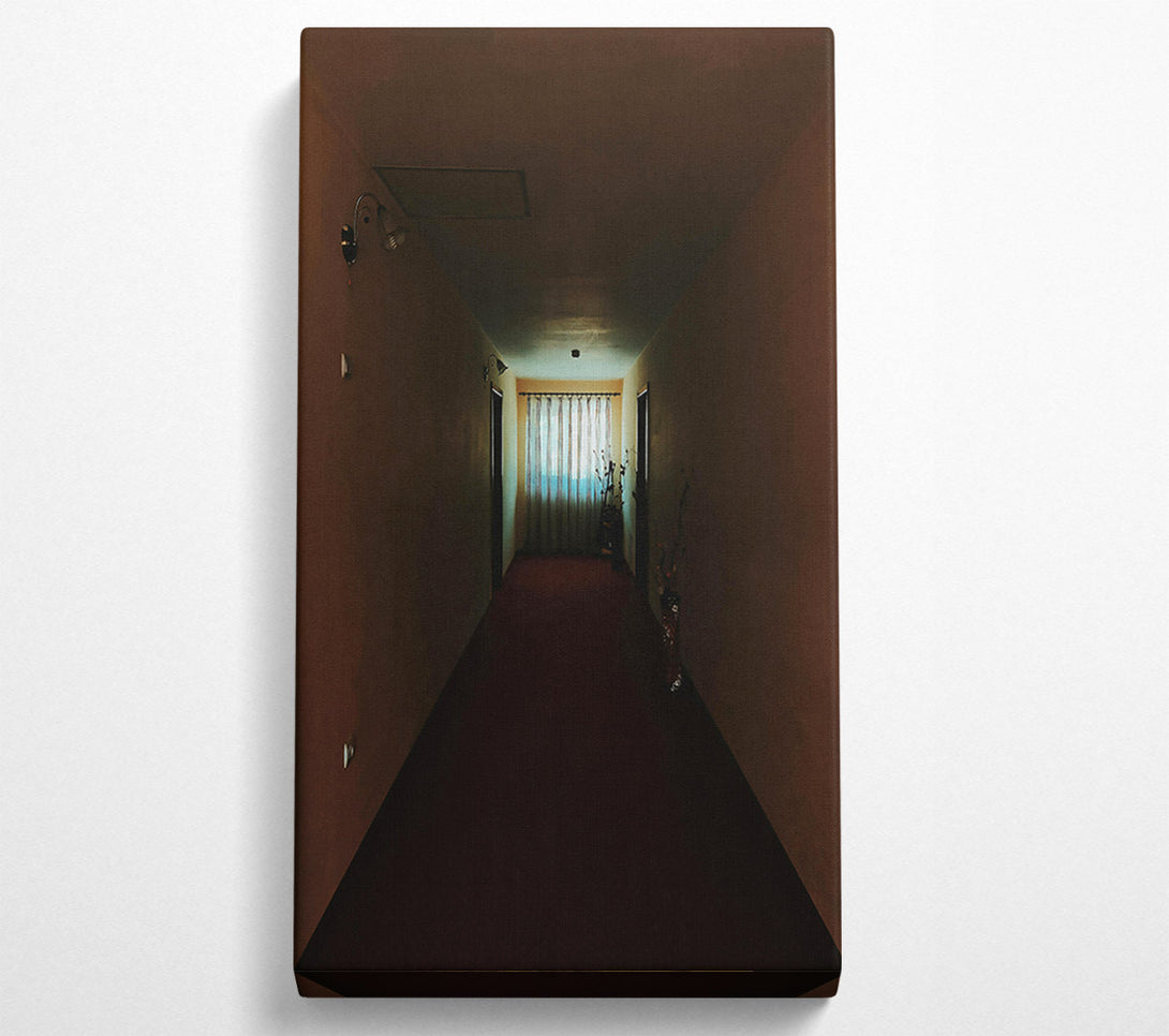  A Canvas Print of The Burgundy Corridor Canvas Wall Art