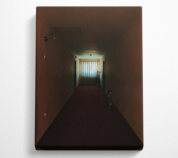  A Canvas Print of The Burgundy Corridor Canvas Wall Art