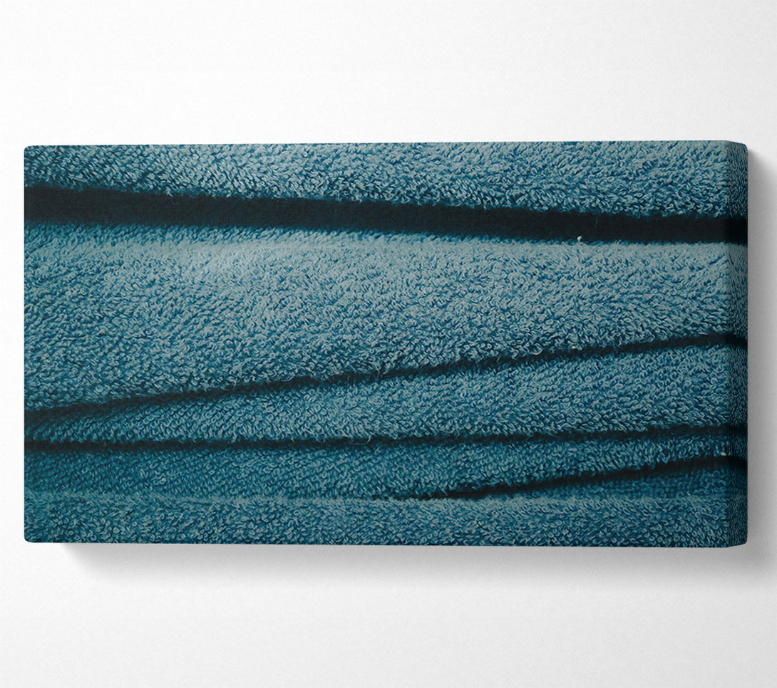  A Canvas Print of Teal Towel Texture Canvas Art