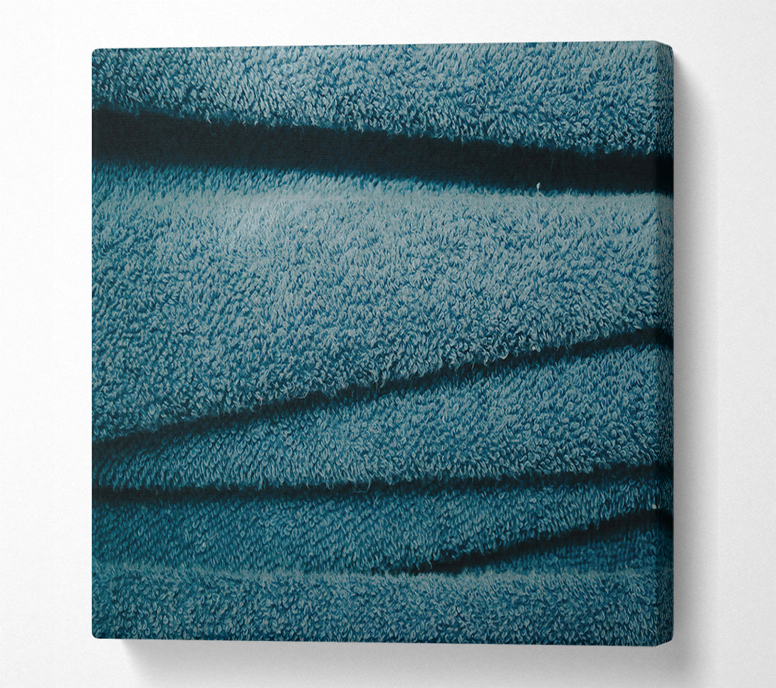  A Canvas Print of Teal Towel Texture Canvas Art