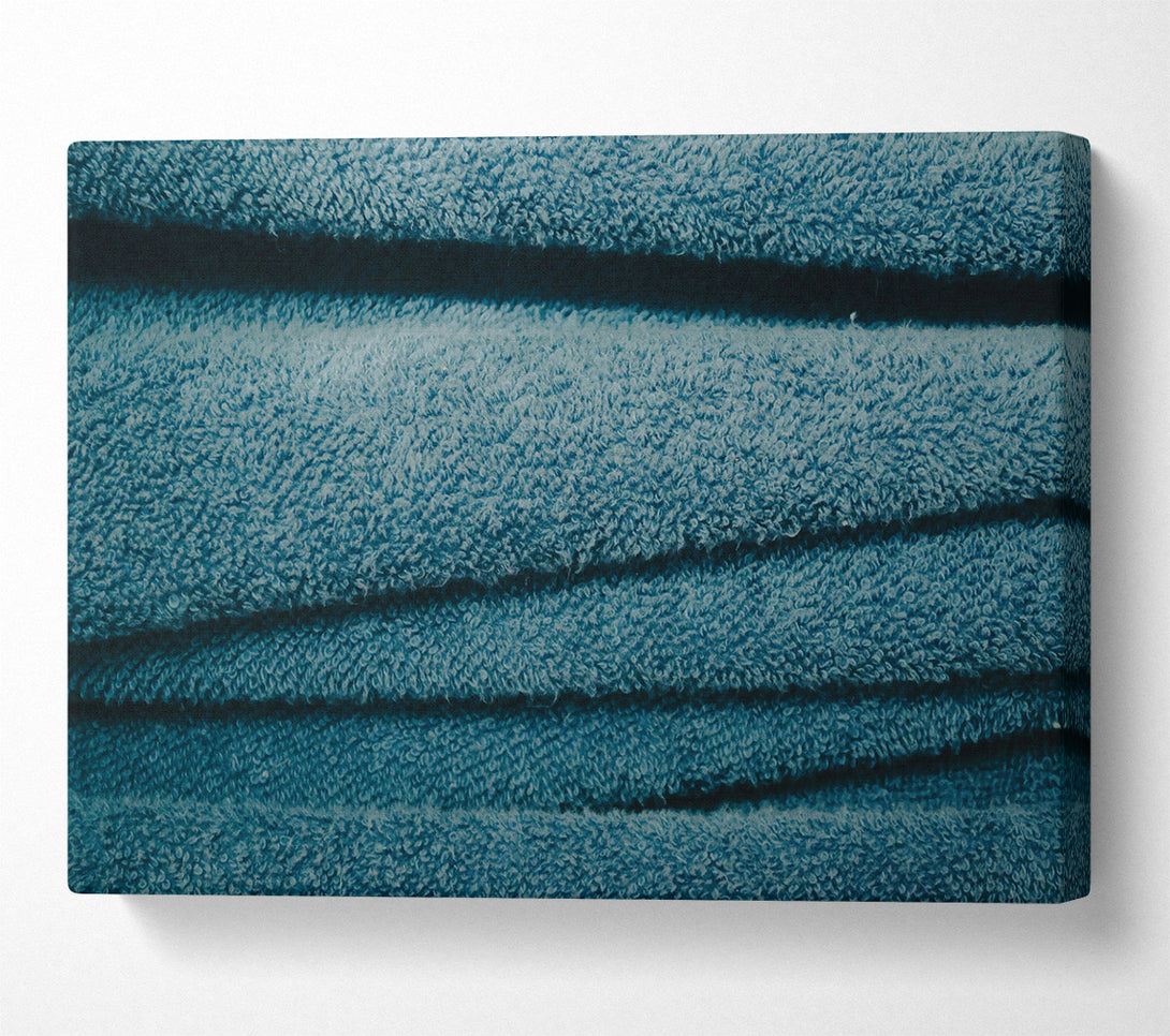  A Canvas Print of Teal Towel Texture Canvas Art