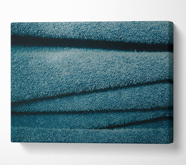  A Canvas Print of Teal Towel Texture Canvas Art