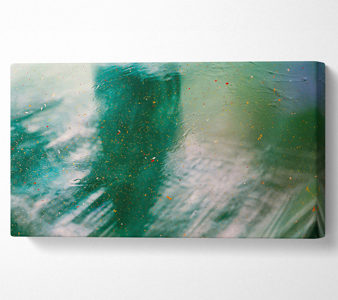  A Canvas Print of Emerald Specks Of Light Canvas Print