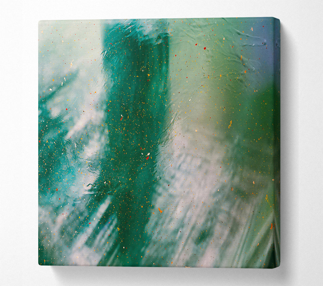  A Canvas Print of Emerald Specks Of Light Canvas Print