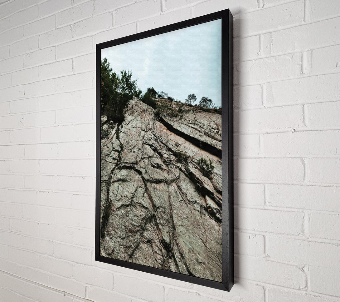  A Canvas Print of Gray Stone Veins Canvas Print