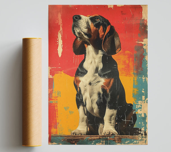 Red Dog In The Sun Poster