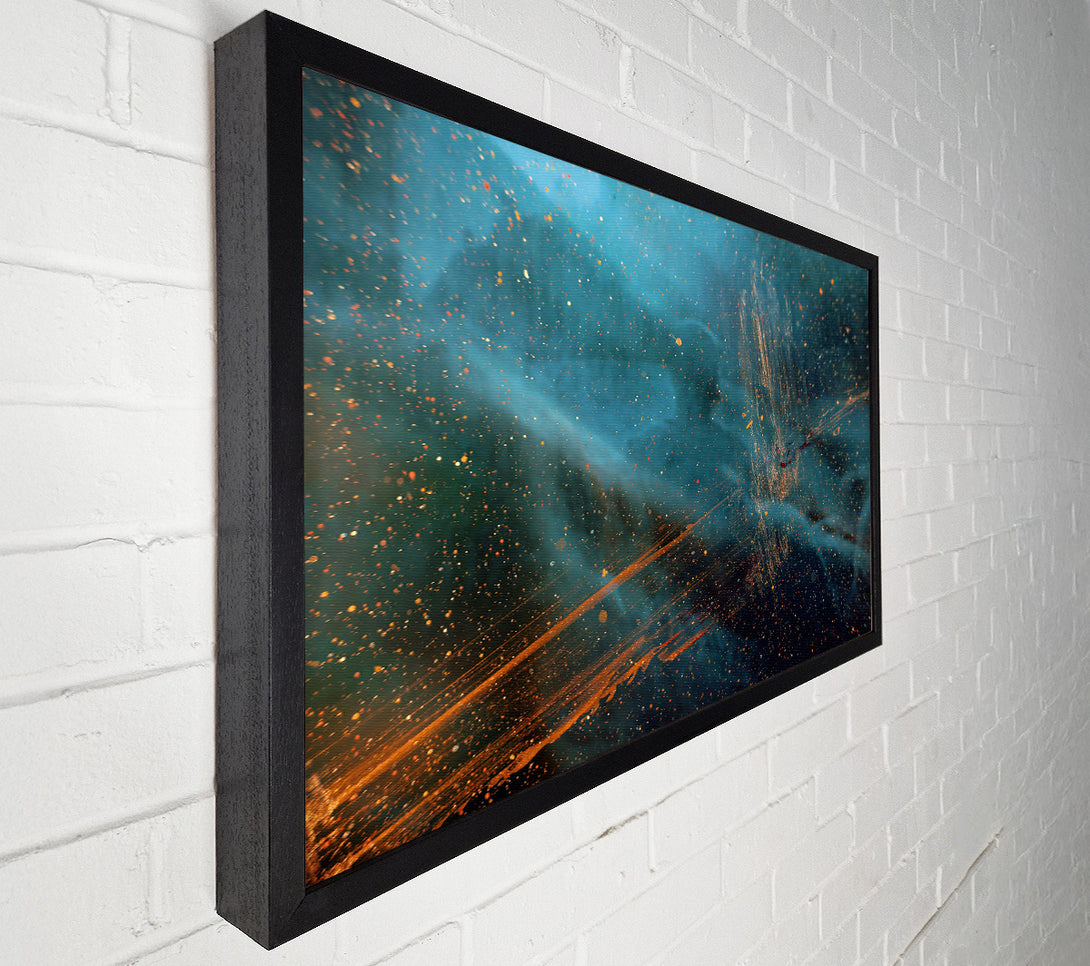  A Canvas Print of Azure Dust Trails Canvas Print